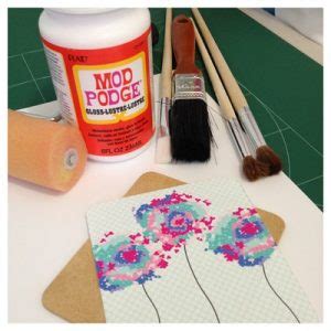 acrylic paint over mod podge|blended canvas acrylic sealer.